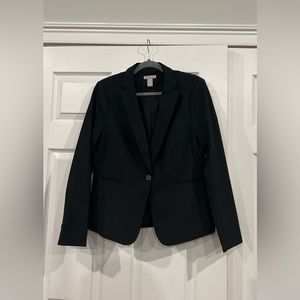 H&M Fitted Blazer Women’s Medium Black